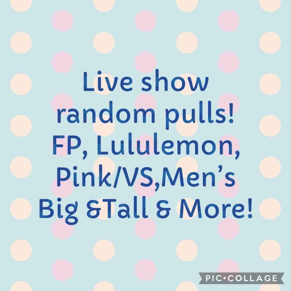 Live Show Random Pulls FP, Lululemon, Pink/VS, Men’s &More. Gift giveaway!